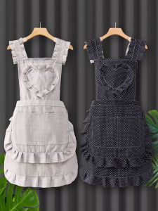 Pure Cotton Apron Workwear Kitchen Protective Clothing Cooking Oil Resistant Womens Style Durable Household Cleaning Tool