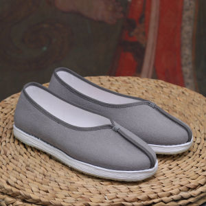 Embroidered Shoes Hanfu Womens Ancient Style Thousand Layer Bottom Cloud Climbing Shoes Old Beijing Summer Chinese Flat White Cloth Shoes