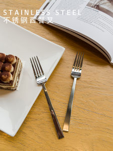 Stainless Steel Forks for Steak Pasta Fruit Dessert Children Main Dining Utensils Western Restaurant Travel Handmade Pure Color