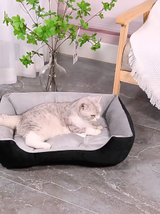 [READY STOCK] Japanese Style Pet Sleeping Bouncy Pet Bed Large For Cat Dog Tempat Tidur Kucing