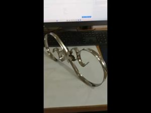 Bunga S-Perak 30cm: Ornamen Hiasan Tangga Pagar