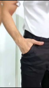 STAR DENIM Celana Chino Panjang Pria Cinos Panjang Jumbo Big Size - Hitam