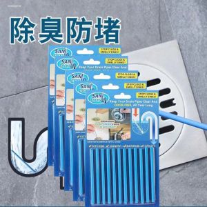 Drain Pipe Cleaning Stick Deodorant 3 Pack Sewer Odor Eliminator Small Flying Insects Unblocker Pipe Clean Stick