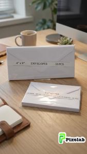 White Envelopes 10 Pcs Pack (4×9 Inch / 89×152mm) Mailing Letter Document Office Envelope