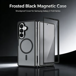 Frosted Translucent Color Skin Feel Magnetic Phone Case for Samsung Galaxy Z Fold 8 Ultra 7 6 Thin Slim Shockproof Protect Cover