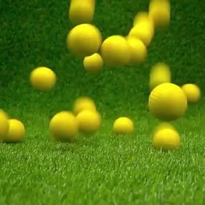 6/12PCS Yellow PU Golf Practice Ball 42.67mm Durable Training Golf Balls High Elasticity  Home Office Sport Equipment Supply ZYF