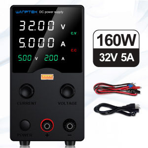 Wanptek DC Lab Power Supply 32V 62V 120V 160V Adjustable Switching Power Supply with 5V 2A USB Charging Display Regulator