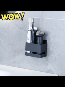 Bộ đồ dùng phòng tắm được làm bằng nhôm gắn tường chống thấm nước và chống gỉ đi kèm kệ giá để bàn chải đánh răng giá để xà phòng chắc chắn và bền có thể chịu được trọng lượng tốt và có thể sử dụng trong nhà bếp