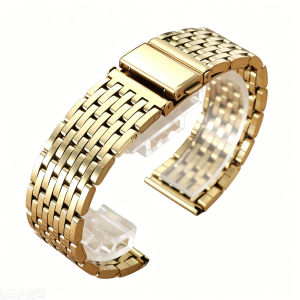 18mm 20mm 22mm Stainless Steel Watch Band Bracelet Folding Buckle for Seiko for Omega Universal Watch Strap Silver Replace Belts