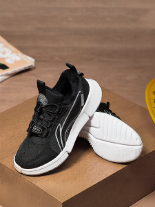 LI-NING KIDS | Fleece-Lined Winter Mid-Top Sneakers