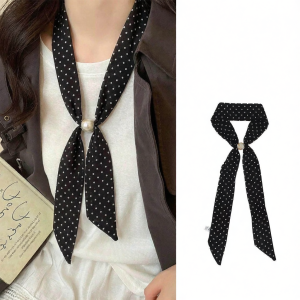 Dotted Vintage Elegant Silk Scarf