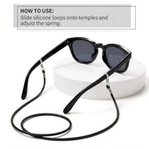 2Pcs 70cm Eyeglass Cord Lanyard Sunglass Strap Chain Braided Retainer Holder for Women Men Glasses String