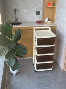 Multi-layer desk storage cabinet with wheels home office file cabinet narrow drawer storage cabinet movable cart shelf space saving wardrobe home furniture