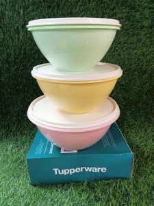 Tupperware 3PCs Wonderful Bowl With Cover