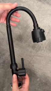 304 Stainless Steel Single Cold Black Kitchen Water Faucet Flexible Universal 360 Swivel Spout Sink Mop Laundry Sink Faucet