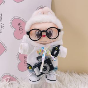 Labubu Dopaamine Plush Doll Clothes Set for First Second Third Generation Vinyl Toys Trendy Cotton Doll Outfit Only for Kids