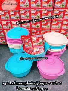 promo varian 60 pcs Royco bumbu penyedap rasa +1 mangkok tutup warna set mangkok melisa