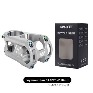 Giá Đỡ Tay Lái Xe Đạp Leo Núi WAKE Mountain Road Chất Liệu Nhôm CNC 31.8*50MM Chống Trơn Trượt Chịu Mài Mòn Ống Rỗng Phụ Kiện Xe Đạp
