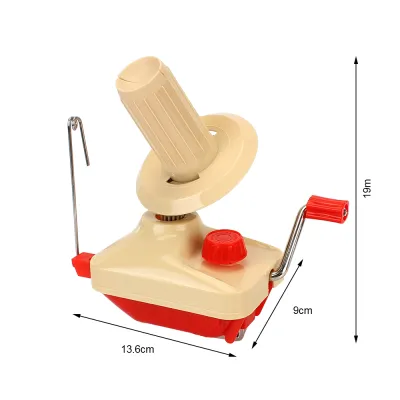 Hand Operated Yarn Winder Fiber Wool Manual Handheld Winder Machine String Ball Portable for DIY Sewing Making Accessories