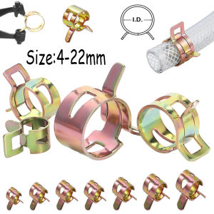 10-50Pcs 4-22mm Fuel Vacuum Silicone Hose Clamp Auto Spring Clip for Fuel Oil Water Airs Pipe Tube Auto Car Repair Parts