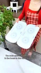 Quickly Heating Food Warming Board Multifunctional Intelligent Constant Temperature Food Warming Tray Warming Plate 食物保温盘 暖菜板