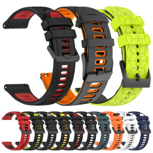 22 20mm Two-Tone Strap For Garmin Forerunner 570 265 255 Watchband Bracelet Vivoactive 6 5 4 Venu 2 3 Silicone Bands Replacement