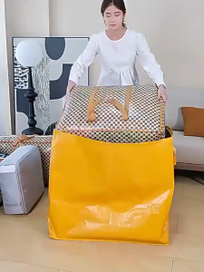 House Moving Bag/Big Storage Bag/Extra Large Canvas Bag with Handles/Clothes Quilt Storage Storage Bag Thicker Moving ba