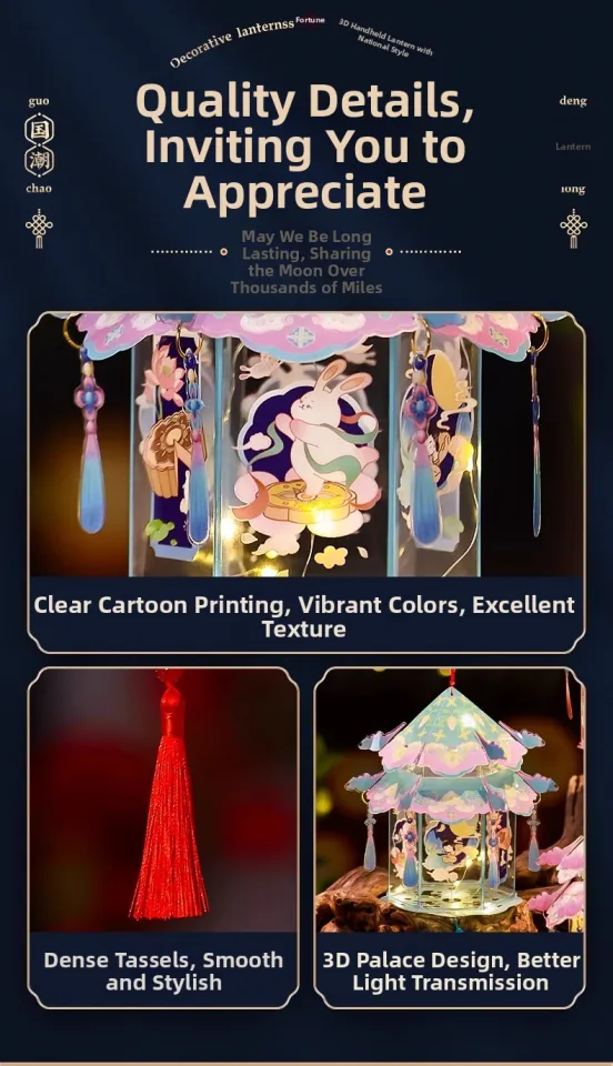 Handheld Glowing Traditional Chinese Lanterns DIY Kit | Lazada