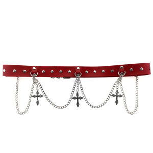 Punk Cross Decoration Multi-Layer Decorative Chain Gothic Retro Waist Seal Lolita Waist Belt Accessories Hip Hop Style Girls