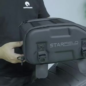 Black Moto Rear Seat Side Bag Magnetic Tank Bag Motorcycle Waterproof Fuel Tank Bag Large Capacity For BMW KTM YAMAHA Honda