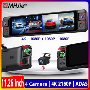 Camera Hành Trình Gương Chiếu Hậu 4CH 11.26 Inch 4K+1K+1K+1K 360 Độ ° Với ADAS BSD WiFi Tầm Nhìn Ban Đêm Giám Sát Đỗ Xe 24H Camera Hành Trình Ô Tô Quay Chậm