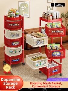 Mobile Multi-level Rotatable Storage Rack