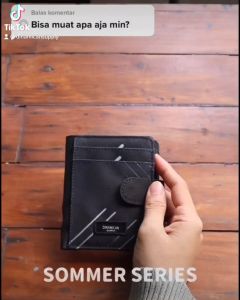 Dompet mini kartu dompet uang pria wanita koin kecil Sommer hidden pocket black imaginery Dinamican Supply