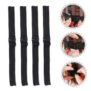 New Adjustable Elastic Wig Bands 2Pcs Breathable Wig Edge Straps Universal Fit for Hair Types Comfortable and Flexible