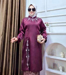 Baju Kurung Melayu Kekinian Terbaru Baju Kondangan Pesta Mewah Modern