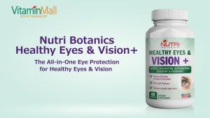 Nutri Botanics Healthy Eye & Vision - Lutein Eye Supplement with Astaxanthin Bilberry Eyebright Zeaxanthin - 5 Eye Vitamins Retina Eye Health