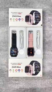 2026 New Original ZW9 MAX 1.95 HD Large Screen Ultra-thin Waterproof Smart Watch Wireless Charging Heart Rate Blood Oxygen Meter
