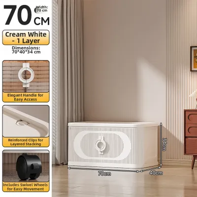 BOENIN | Multi-Layer Folding Storage Cabinet