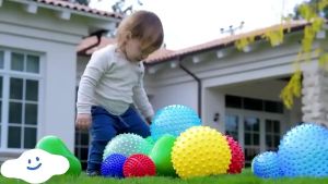 Mainan Bola Karet Duri Mainan Sepak Bola Pompa Bola Duri 20cm