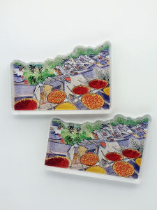 Magnezie Lại Hồi Nhãn Dụng Cụ Du Lịch Acrylic Drip Nhãn Giữ Bữa Sáng Phong Cách Trung Hoa Mới Trang Trí Nhà Quà Tặng