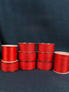 Handmade Red Rope Beading Bracelet Necklace Pendant DIY Accessories Hand Rope Fashion Jewelry Material Jade Thread