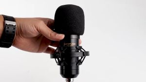 Mikrofon Kondenser Studio Mic XLR with Shockproof Mount Mic Profesional Condenser Berkualitas Taffstudio - BM-800