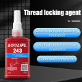 LOOLIFL 50 ml Medium Strength Threadlocker (blue) Glue 243 Threadlocker (blue) Firm Screw Glue Anaerobic Anti Loosening Agent. 