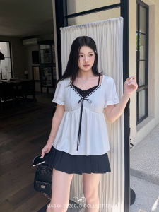 MASISI | Color Block Illusion Two Pieces Tank Dress Loose and Slim Fit Summer Blouse