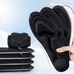 Anti-Odour 5D Sports Insole Shock Absorption Sweat Insole Thickened Soft Bottom Memory Foam Insole