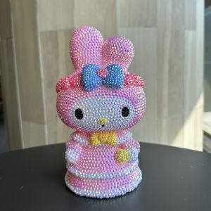 Diamond Studded by Hand DIY Melody Anime Young Adult Hetty Rabbit Coin Bank Home Furnishings Birthday Gift Melody