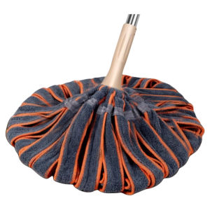 Manual Old Style Cotton Thread Broom Sweeper Self-Winding Water Drag Mat Household Cleaning Tool Quick Drying Coral Fleece Cloth