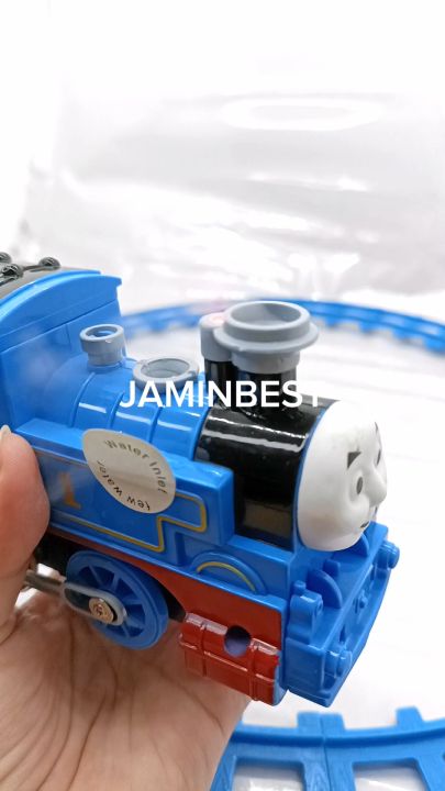 Big Gift Present Train Hadiah Kids Toy Smoke Thomas & Friend Cartoon Train Track Toys Set For Kids Keretapi kereta api besar Big Hadiah best gift budak kanak girl boy lelaki perempuan Hari jadi good cheap rollercoaster kereta