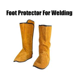 Welding Spats Safety Boot Cowhide Welding Boot Cover Flame Resistant Welding Spats