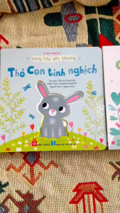 Combo sách sách tương tác - Vòng tay yêu thương (sách sờ đục trổ sở chạm cho bé 0-3 tuổi) - Giấy bồi cứng